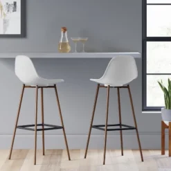 Copley Barstool - White - Thresholdâ˘