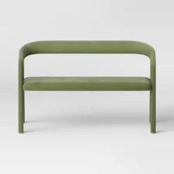 Lana Curved Back Upholstered Dining Bench Olive Green Velvet - Threshold™ -Furniture Supplies Store GUEST a0a0433f b3f3 446f a79d 38e60192197f