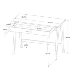 Paulo Wood Writing Desk With Drawer - Threshold™ -Furniture Supplies Store GUEST a3818299 8a65 473a bf93 e5c5d6e1b99b