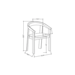 Terra Solid Wood Curved Back Dining Chair - Threshold™ Designed With Studio McGee 15 Terra Solid Wood Curved Back Dining Chair - Threshold™ Designed With Studio McGee -Furniture Supplies Store GUEST a386c950 6b68 47a0 8004 10af9f6b52b5