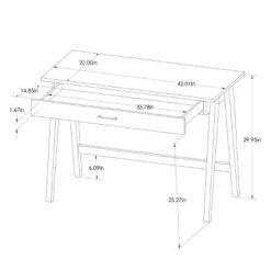 Paulo Wood Writing Desk With Drawer - Threshold™ -Furniture Supplies Store GUEST aa67f76e 579f 471c 9f59 5e52d395965b