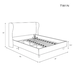 Wingback Platform Bed Velvet - Skyline Furniture 11 Wingback Platform Bed Velvet - Skyline Furniture -Furniture Supplies Store GUEST aea1005d 028d 4a74 a3ef bfd75d953a75