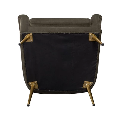 Carmine Luxe Arm Accent Chair With Brass Legs - Threshold™ 7 Carmine Luxe Arm Accent Chair With Brass Legs - Threshold™ - Image 5