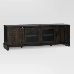 Storage TV Stand For TVs Up To 75" Weathered Pine - Thresholdâ˘