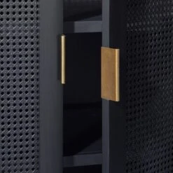 66" East Bluff Woven Cabinet Black - Threshold™ Designed With Studio McGee -Furniture Supplies Store GUEST c257520a eec7 407a b715 3ee6acc782cd