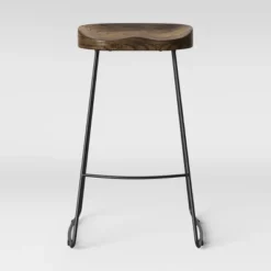 Hull Low Back Barstool Wood/Metal - Threshold 12 Hull Low Back Barstool Wood/Metal - Threshold -Furniture Supplies Store GUEST c467520f f1d0 411f 89d8 1885382021e5