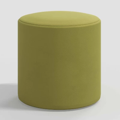 Round Thalia Ottoman In Velvet - Skyline Furniture 10 Round Thalia Ottoman In Velvet - Skyline Furniture - Image 8