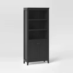 72" Carson 5 Shelf Bookcase With Doors - Threshold™ -Furniture Supplies Store GUEST c99ab1ed 236d 46d0 bdd4 3e4025da50bb