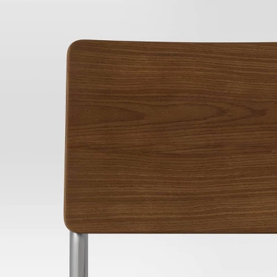 Cecilton Chrome Cantilever Counter Height Barstool Cream Boucle - Threshold™ 6 Cecilton Chrome Cantilever Counter Height Barstool Cream Boucle - Threshold™ - Image 4