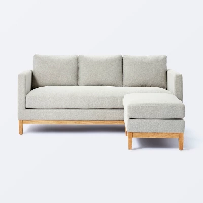 Woodland Hills Wood Base Sofa Light Gray - Threshold™ Designed With Studio McGee 10 Woodland Hills Wood Base Sofa Light Gray - Threshold™ Designed With Studio McGee - Image 8