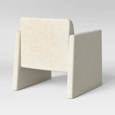 Peletier Fully Upholstered Accent Chair Cream - Threshold™ 5 Peletier Fully Upholstered Accent Chair Cream - Threshold™ - Image 3