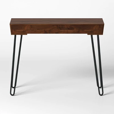 Hairpin Writing Desk With Storage - Threshold™ 5 Hairpin Writing Desk With Storage - Threshold™ - Image 3