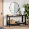 Console Table With Woven Rattan Shelf Black - Threshold™ Designed With Studio McGee 2 Console Table With Woven Rattan Shelf Black - Threshold™ Designed With Studio McGee -Furniture Supplies Store GUEST d5ca4c7c 21dc 4418 b881 7ad5a979e147