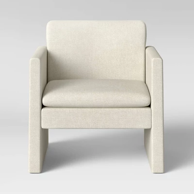 Peletier Fully Upholstered Accent Chair Cream - Threshold™ 4 Peletier Fully Upholstered Accent Chair Cream - Threshold™ - Image 2