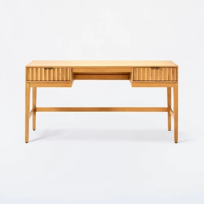 Thousand Oaks Wood Scalloped Desk - Threshold™ Designed With Studio McGee 4 Thousand Oaks Wood Scalloped Desk - Threshold™ Designed With Studio McGee - Image 2