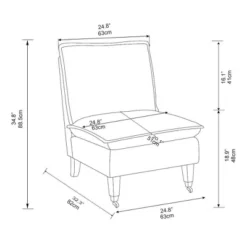 Talbert Pillow Top Slipper Chair With Casters - Threshold™ Designed With Studio McGee 13 Talbert Pillow Top Slipper Chair With Casters - Threshold™ Designed With Studio McGee -Furniture Supplies Store GUEST e0bab953 1f7d 4f4e 8ce3 e3efe8d56101