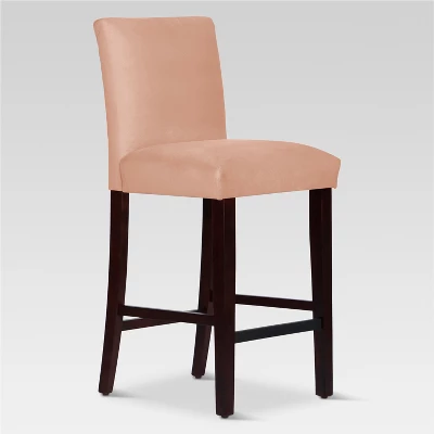 30" Velvet Parsons Barstool Wood - Threshold™ 3 30" Velvet Parsons Barstool Wood - Threshold™