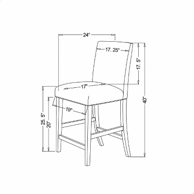 Parsons Counter Height Barstool - Threshold 6 Parsons Counter Height Barstool - Threshold - Image 4