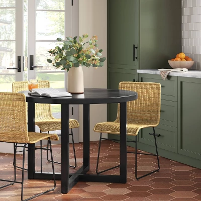 Chapin Modern Woven Dining Chair With Metal Legs Threshold - Threshold™ 3 Chapin Modern Woven Dining Chair With Metal Legs Threshold - Threshold™