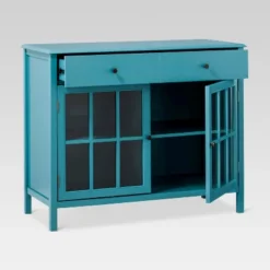 Windham 2 Door Accent Buffet, Cabinet With Shelves - Teal - Threshold™ -Furniture Supplies Store GUEST ea1ecafb 9cbb 4de8 877c 8072c4a40207