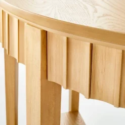 Thousand Oaks Wood Scalloped Demilune Console Table - Threshold™ Designed With Studio McGee 8 Thousand Oaks Wood Scalloped Demilune Console Table - Threshold™ Designed With Studio McGee -Furniture Supplies Store GUEST eb35aaa8 f7c8 4881 b5d1 f85e53b2ca90