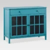 Windham 2 Door Accent Buffet, Cabinet With Shelves - Teal - Threshold™ 2 Windham 2 Door Accent Buffet, Cabinet With Shelves - Teal - Threshold™ -Furniture Supplies Store GUEST ee1126f1 7f23 4ca2 8fc6 cac2d468371a