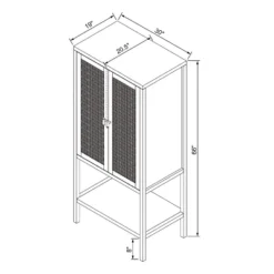 66" East Bluff Woven Cabinet Black - Threshold™ Designed With Studio McGee -Furniture Supplies Store GUEST f0f96919 4336 4aac bf37 3083b43583f1