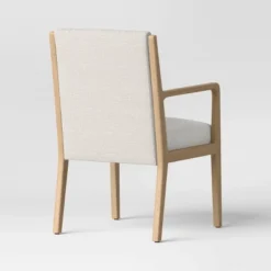 Esters Wood Arm Dining Chair Cream/Natural Wood - Threshold™ -Furniture Supplies Store GUEST f34c8f13 0a96 4cd0 bd26 c14782ac8737
