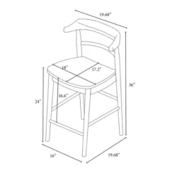 Kaysville Curved Back Wood Counter Height Barstool - Threshold™ Designed With Studio McGee 17 Kaysville Curved Back Wood Counter Height Barstool - Threshold™ Designed With Studio McGee -Furniture Supplies Store GUEST fd10f3f7 c840 492c 99c3 22fe1ea36f2d