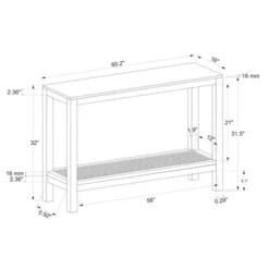 Console Table With Woven Rattan Shelf Black - Threshold™ Designed With Studio McGee -Furniture Supplies Store GUEST fd806213 5ef7 492e a065 be15b39cc53e